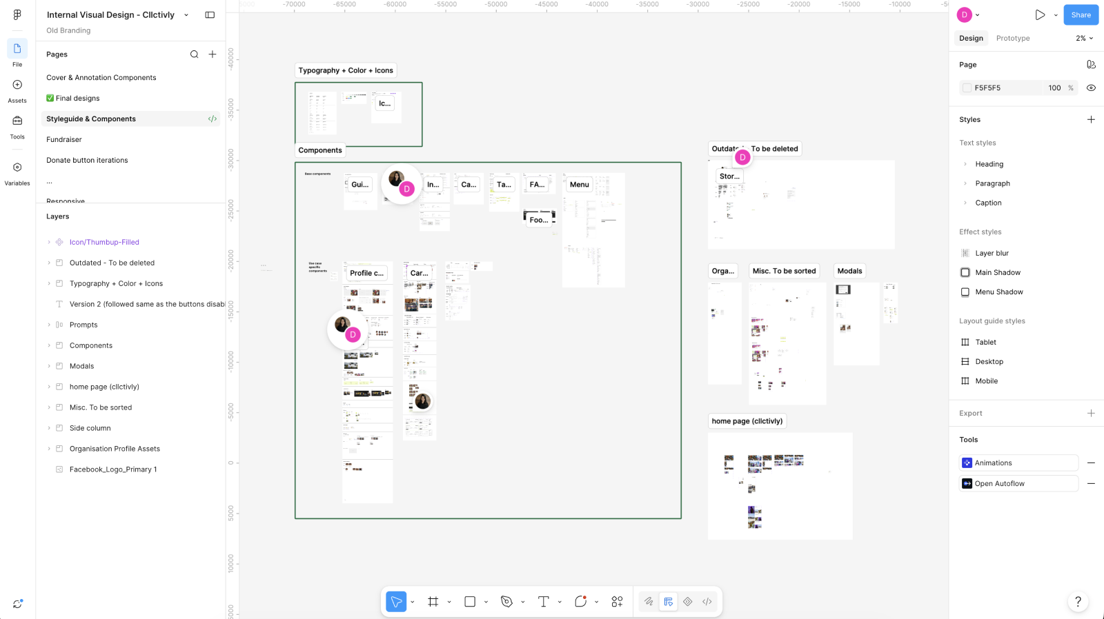 CLLCTIVLY design system before.