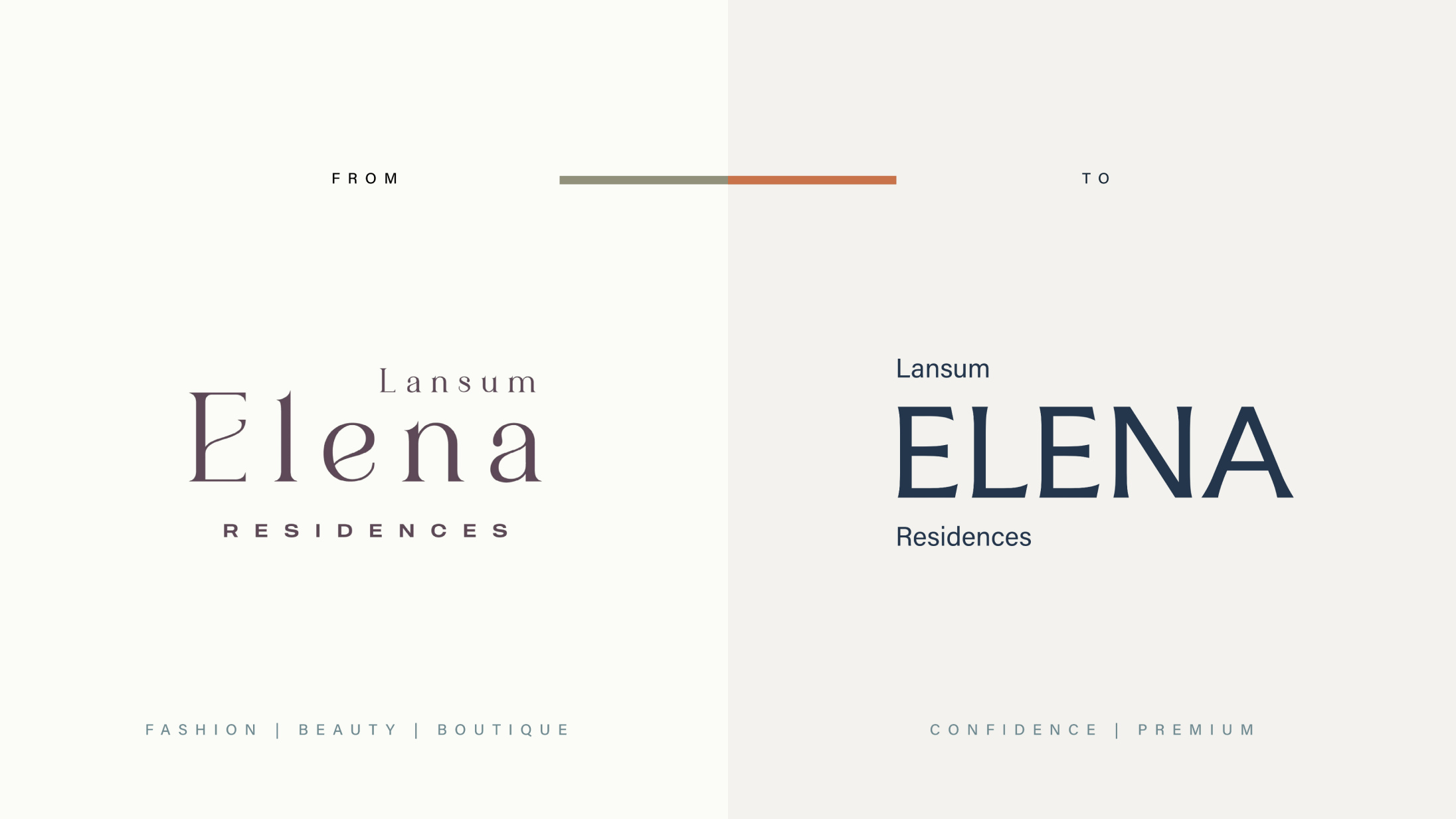 Elena identity elegance to confidence presentation slide.